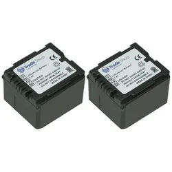 Trade-Shop 2x Akku passend für Panasonic HDC DX1 DX3 DX1EG-S SD3 SD5 SD7 SD9 SD10 Kamera-Akku Li-Ion 950 mAh (7,4 V)