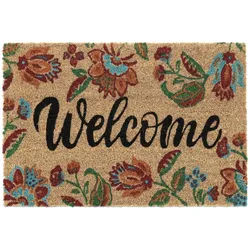 Relaxdays FUßMATTE , Textil, Kunststoff , 60x40 cm , Teppiche und Böden, Schmutzfangmatten, Fußmatten