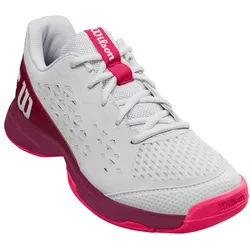 Wilson Tennisschuhe Rush Pro L Allcourt weiss/weinrot Kinder
