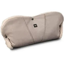 Moon Muff , Sandfarben , Textil , Uni , Füllung: Polyester , 51x7x24 cm , EN 1888 , für Buggys, für durchgängige Griffstangen , Baby on Tour, Kinderwagen, Kinderwagenzubehör, Sonstiges Kinderwagenzubehör