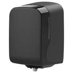 Semy Top Handtuchrollenspender, Centerpull, Maxi, edle Optik, Eleganter Handtuchrollenspender für moderne Hygiene und zuverlässige Nutzung, Farbe: schwarz matt
