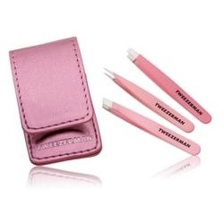 Tweezerman Micro Mini Pinzetten Set 3-tlg. Pink Pinzette