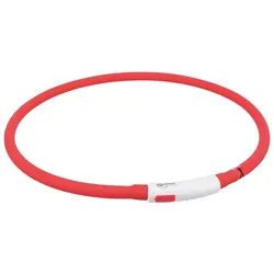 TRIXIE USB-Leuchtarmband XS-XL rot
