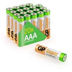 AAA Micro Batterie GP Alkaline Super 1,5V 20 Stück
