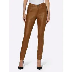 heine Jerseyhose Bauchweg-Hose normal braun 24