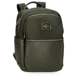 Pepe Jeans Unisex. 7092042 Computer-Rucksack Christine grün (OSFA), Lässig, Polyester