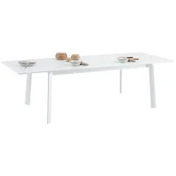 Idimex Gartentisch Verano , Weiß , Metall , Mode , 180x75x103 cm , Gartenmöbel, Gartentische