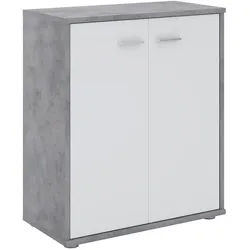 CARO-Möbel Kommode Tommy , Grau, Weiß , Holzwerkstoff , Mode , 60x70x30 cm , Babymöbel & Kindermöbel, Kinderzimmer & Jugendzimmer, Kinderbetten, Hochbetten