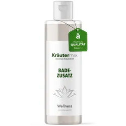 Kräutermax Badezusatz Wellness mit Bisabolol, Weizenprotein und Meersalz Bad 250 ml