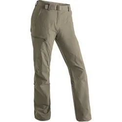 Funktionshose MAIER SPORTS "Lulaka" Gr. 84, Langgrößen, beige (dunkelbeige) Damen Hosen Funktionshosen Wanderhose, atmungsaktive Outdoor-Hose mit Roll up Funktion