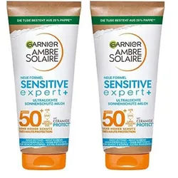 GARNIER Sonnenschutzmilch Sonnenmilch sensitive expert+, LSF 50+, 175 ml, 2-tlg.