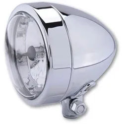 HIGHSIDER smart Scheinwerfer Bullet H4 Chrom Fernlicht, Bodenmontage, E-geprüft (1Stk)