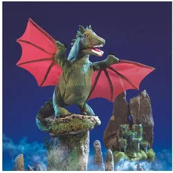 Folkmanis Handpuppen Handpuppe Folkmanis Drache mit Schwingen