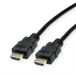 ROLINE HDMI High Speed Kabel mit Ethernet, TPE, schwarz, 1 m