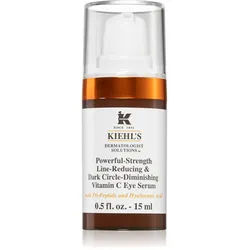 Kiehl's Dermatologist Solutions Powerful-Strength Line-Reducing & Dark Circle-Diminishing Vitamin C Augenserum für alle Hauttypen, selbst für empfindliche Haut mit Vitamin C 15 ml