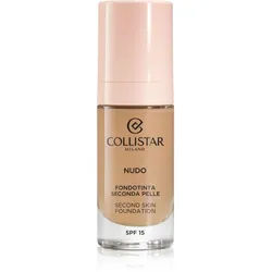 Collistar NUDO Second Skin Foundation SPF 15 aufhellendes, feuchtigkeitsspendendes Foundation mit glättender Wirkung Farbton 4N Sabbia 30 ml
