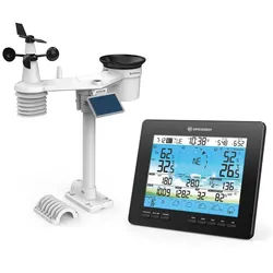 BRESSER BRESSER 6-Tage 4CAST PRO WLAN-Wetterstation 7-in-1 solar Wetterstation schwarz