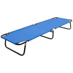 furnicato Gartenliege Faltbare Sonnenliege Campingbett 190 x 58 x 28 cm Blau blau