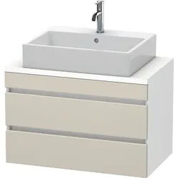 Duravit DuraStyle Konsolenwaschtischunterbau wandhängend Taupe & Weiß Matt 800x478x512 mm - DS530709 DS530709118
