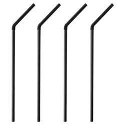 Papstar Pure Trinkhalme PLA, flexibel, Trinkhalm aus Bio-Kunststoff PLA, 24 cm, 1 Packung = 250 Stück