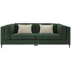 3-Sitzer-Sofa Roma Dunkelgrün Cord