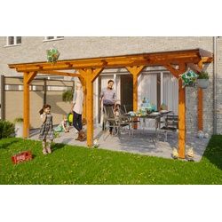 SKAN HOLZ Terrassenüberdachung Siena 541 x 350 cm Leimholz