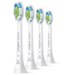 Philips Aufsteckbürsten Sonicare HX6064/10, 4 Stück, Sanfte Reinigung, Weiß