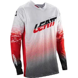Leatt Moto 4.5 X-Flow V26 Motocross Jersey, schwarz-weiss-rot, Größe XL für Männer