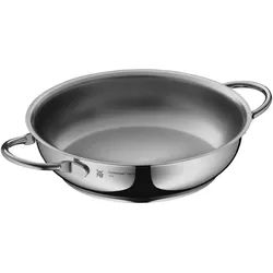 WMF Servierpfanne , Edelstahlfarben , Metall , backofengeeignet, breiter Schüttrand, säurefest, TransTherm®-Allherdboden , Kochgeschirr, Pfannen, Bratpfannen