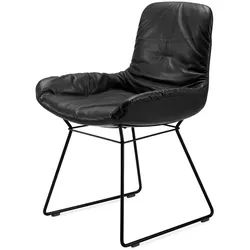 Armlehnstuhl Leya Freifrau schwarz, Designer Hoffmann Kahleyss Design, 86x55x59 cm