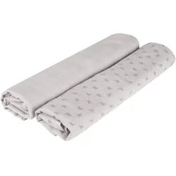 roba 2er Set Puck- & Stilltuch 'Lil Planet' 1 St grau