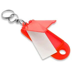 CombiCraft Aufklappbare Schlüsseletiketten in Orange 60x22 mm- Packung mit 100 Stück
