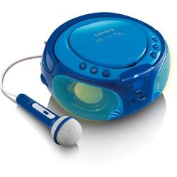 Lenco SCD-650BU CD-Radio m. MP3, USB, Lichteffekt, Mikro Boombox blau