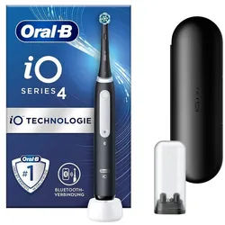 Oral-B Elektrische Zahnbürste iO Series 4, Reiseetui, iO-Technologie schwarz