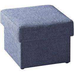 Novel Hocker , Blau , Textil , quadratisch , 55x45x55 cm , Stoffauswahl, Stauraum , Wohnzimmer, Sessel, Hocker, Sitzhocker