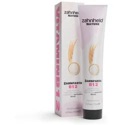 Zahnheld Nature Zahnpasta B12, flouridfreie Zahncreme mit Vitamin Naturkosmetik, vegan 375 ml