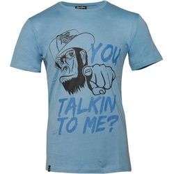 Rusty Stitches You Talkin To Me T-Shirt, blau, Größe XL für Männer