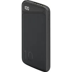 Goobay Powerbank Slimline 10.000 mAh - Leistungsstarke 10.000 mAh mit Status-Display