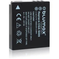 Blumax Akku passend für Panasonic CGA-S005 1050 mAh 3,7V Kamera-Akku schwarz