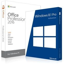 Windows 8.1 Pro + Office 2016 Professional