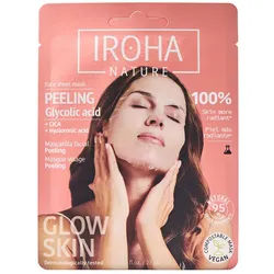 Iroha Nature Peeling-Maske für perfekte Haut mit Glykolsäure