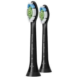 Philips Ersatz-Zahnbürsten Hx6062/13 Sonicare Optimal White W2 schwarz 2-er 1 St