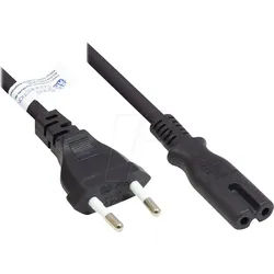 GC P0370-S030 - Euro-Stecker Typ C auf C7 , schwarz, 0,75 mm2, 3 m