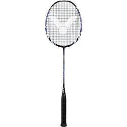 Victor Badmintonschläger V-4000 Wave Tech (88g/kopflastig/mittel) schwarz/blau - besaitet