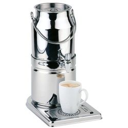 APS TOP FRESH Milchkanne, Zapfkanne mit Kühlakku im Standfuß, Maße (B x L x H): 21 x 32 x 39 cm, 3 Liter