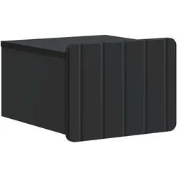 vidaXL Nachttisch 33 x 34,5 x 24 cm Nachttisch hängend Nachtschrank Nachtkommode Schwarz schwarz