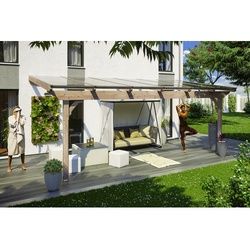 SKANHOLZ Terrassenüberdachung »Ravenna«, Breite: 648 cm, Dach: Polycarbonat (PC), natur - beige