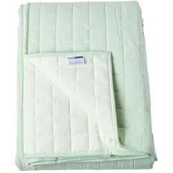 Homescapes Tagesdecke gesteppt mit Wende-Design, 200/200 cm , Salbeigrün , Textil , Quadratisch , 200x200 cm , Oeko-Tex® , Heimtextilien, Bettwäsche & Leintücher, Tagesdecken