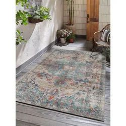 the carpet Teppich Palma, rechteckig, Höhe: 4 mm, Outdoor moderner robuster In und Outdoor Teppich bunt 140 cm x 200 cm x 4 mm