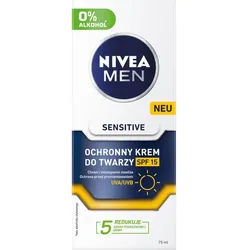 NIVEA - Sensitive Gesichtspflege Creme LSF15 Sonnenschutz 50 ml Herren